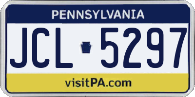 PA license plate JCL5297