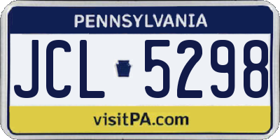 PA license plate JCL5298
