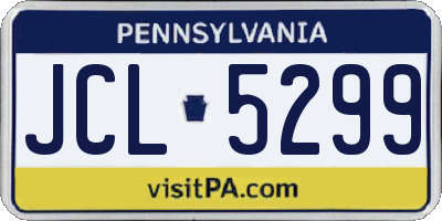 PA license plate JCL5299