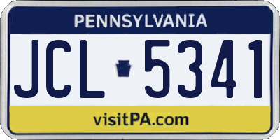 PA license plate JCL5341
