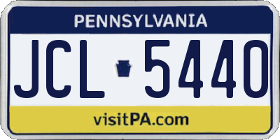 PA license plate JCL5440