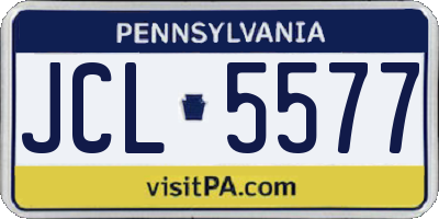PA license plate JCL5577