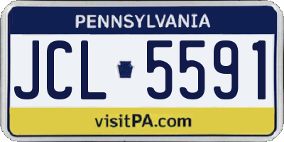 PA license plate JCL5591