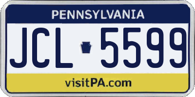 PA license plate JCL5599