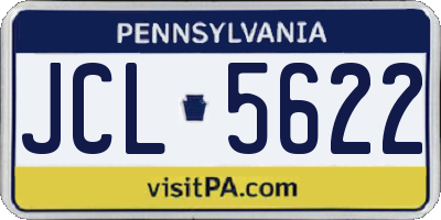 PA license plate JCL5622