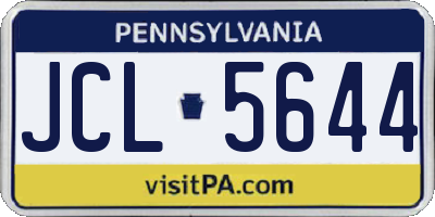 PA license plate JCL5644