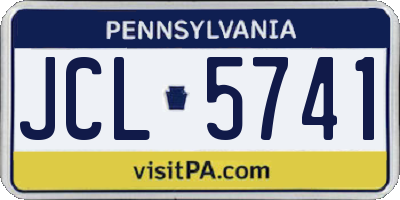 PA license plate JCL5741