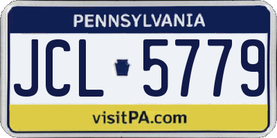 PA license plate JCL5779