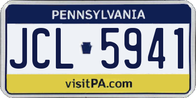 PA license plate JCL5941