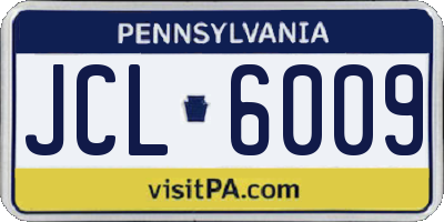 PA license plate JCL6009