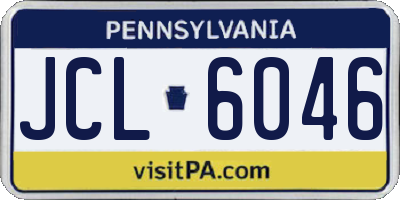PA license plate JCL6046