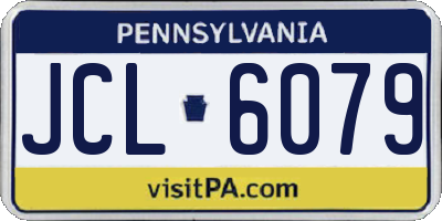 PA license plate JCL6079