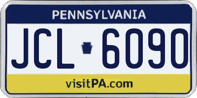 PA license plate JCL6090