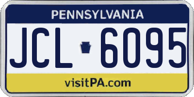 PA license plate JCL6095