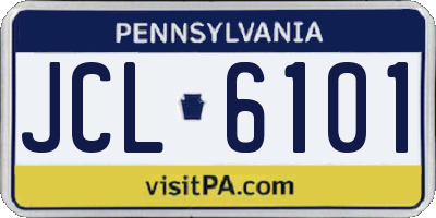 PA license plate JCL6101