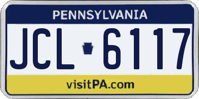 PA license plate JCL6117