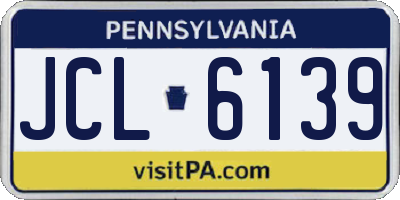 PA license plate JCL6139