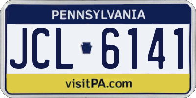 PA license plate JCL6141