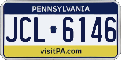 PA license plate JCL6146