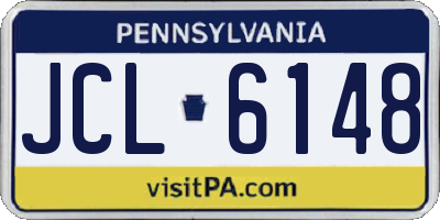 PA license plate JCL6148
