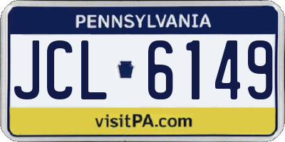 PA license plate JCL6149