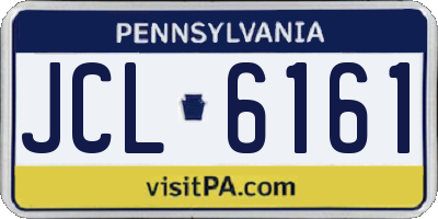 PA license plate JCL6161