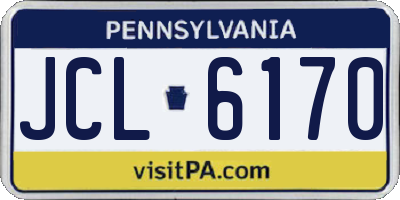 PA license plate JCL6170