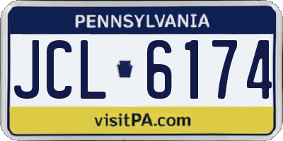 PA license plate JCL6174