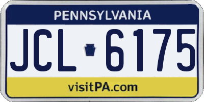 PA license plate JCL6175