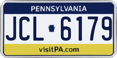 PA license plate JCL6179
