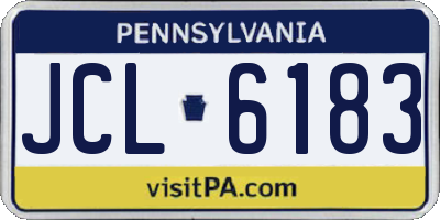 PA license plate JCL6183