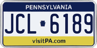 PA license plate JCL6189
