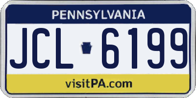 PA license plate JCL6199