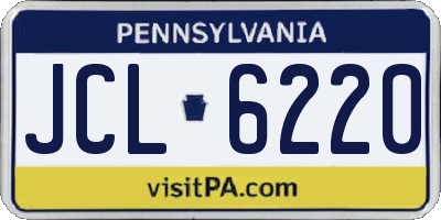 PA license plate JCL6220