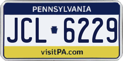 PA license plate JCL6229