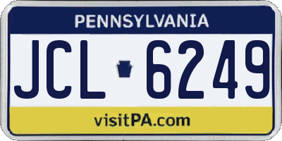 PA license plate JCL6249