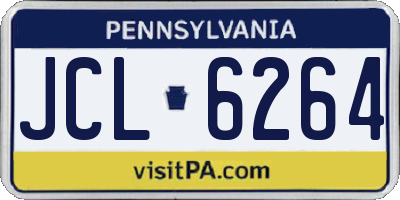 PA license plate JCL6264