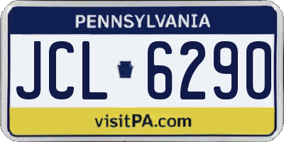 PA license plate JCL6290