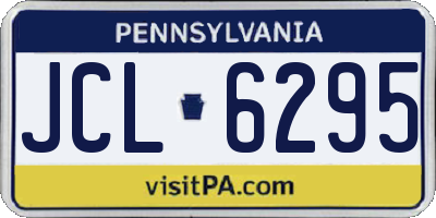 PA license plate JCL6295
