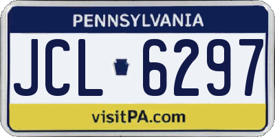PA license plate JCL6297
