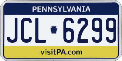 PA license plate JCL6299