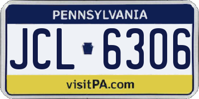 PA license plate JCL6306
