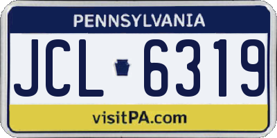 PA license plate JCL6319