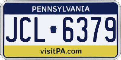 PA license plate JCL6379