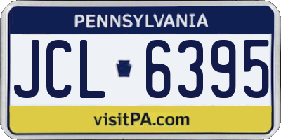 PA license plate JCL6395