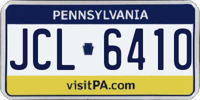 PA license plate JCL6410