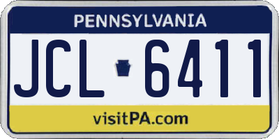PA license plate JCL6411
