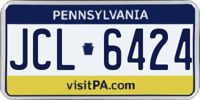 PA license plate JCL6424