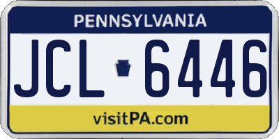 PA license plate JCL6446