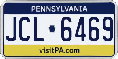 PA license plate JCL6469